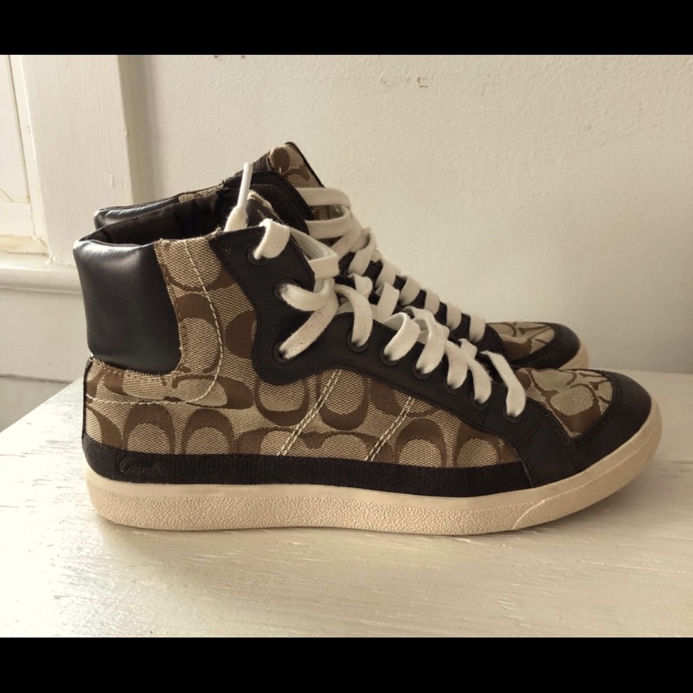 Coach Women’s High Top Sneaker. Size 9